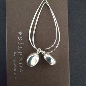 W0821 Silpada JUST DROPPING Sterling Silver Earrings